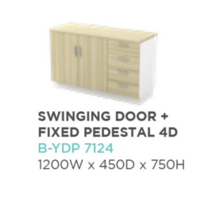 SF-SWINGING DOOR + FIXED PEDESTAL 4D B-YDP 7124