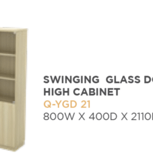 SF-SWINGING GLASS DOOR HIGH CABINET Q-YGD 21