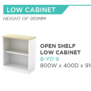 SF-OPEN SHELF LOW CABINET B-YO 9