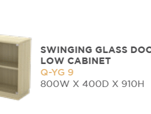 SF-SWINGING GLASS DOOR LOW CABINET Q-YG 9