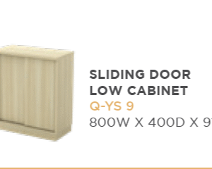 SF-SLIDING DOOR LOW CABINET Q-YS 9