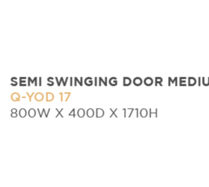 SF-SEMI SWINGING DOOR MEDIUM CABINET Q-YOD 17