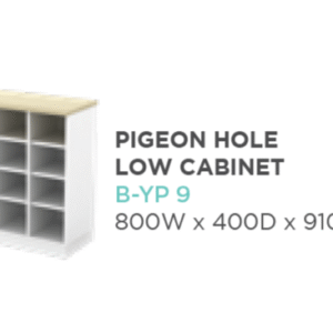 SF-PIGEON HOLE LOW CABINET B-YP 9